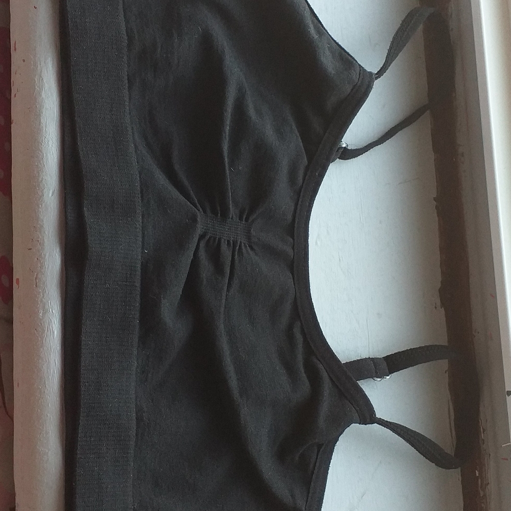Black bra top